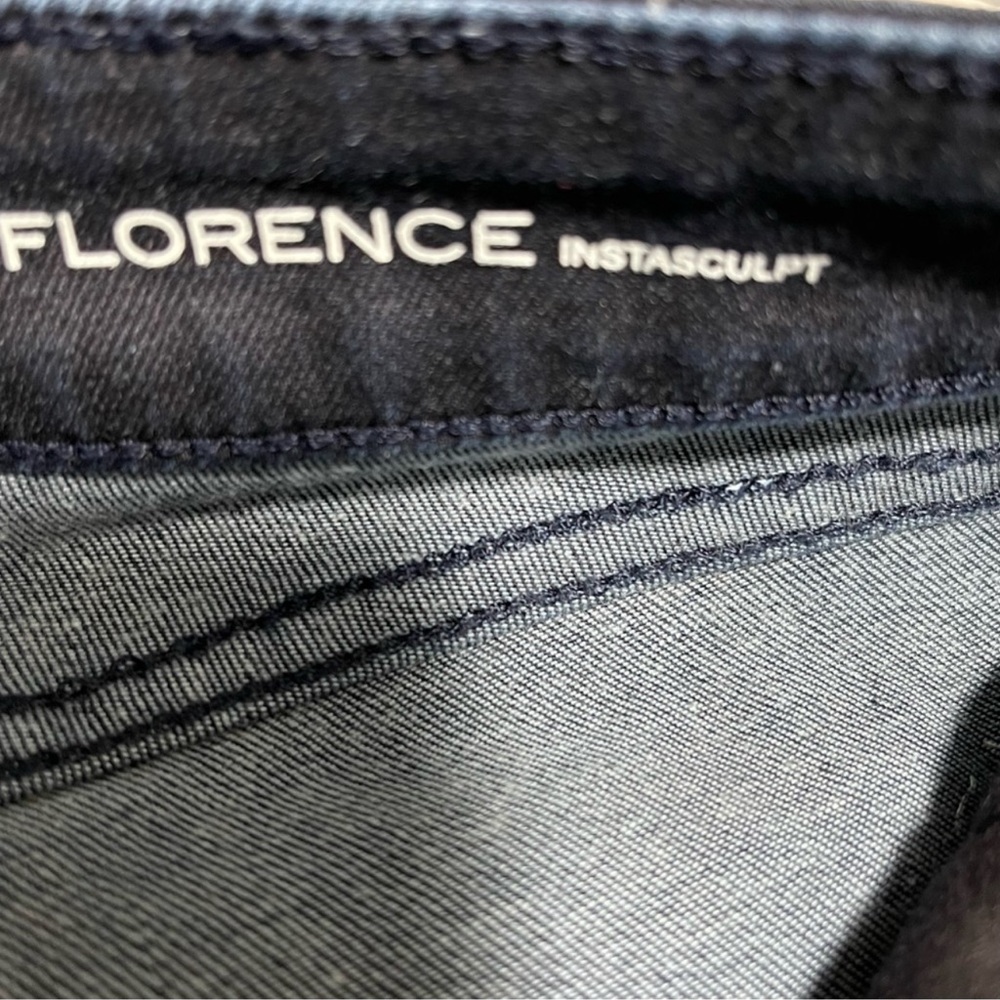 DL1961 Florence Instasculpt Boiler Skinny Black Metallic/Blue Jean Hybrid 28 - Picture 6 of 11